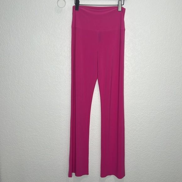 Norma Kamali Wide Leg Trousers Medium Orchid Pink - Picture 2 of 16
